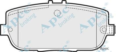 APEC BRAKING pad1499 -  Комплект тормозных колодок, дисковый тормоз